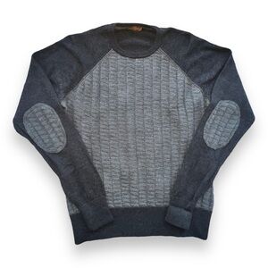 Per Me Uomo Men’s Merino Wool Sweater Grey Size Small